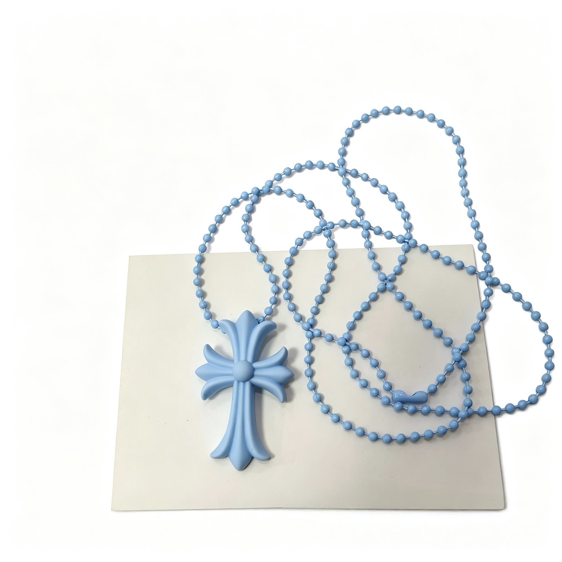 Chrome Hearts Colorful Cross and Heart Shaped Necklaces